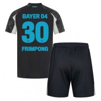 Otroški Nogometni dresi Bayer Leverkusen Jeremie Frimpong #30 Tretji 2024-25 Kratek Rokav (+ Kratke hlače)